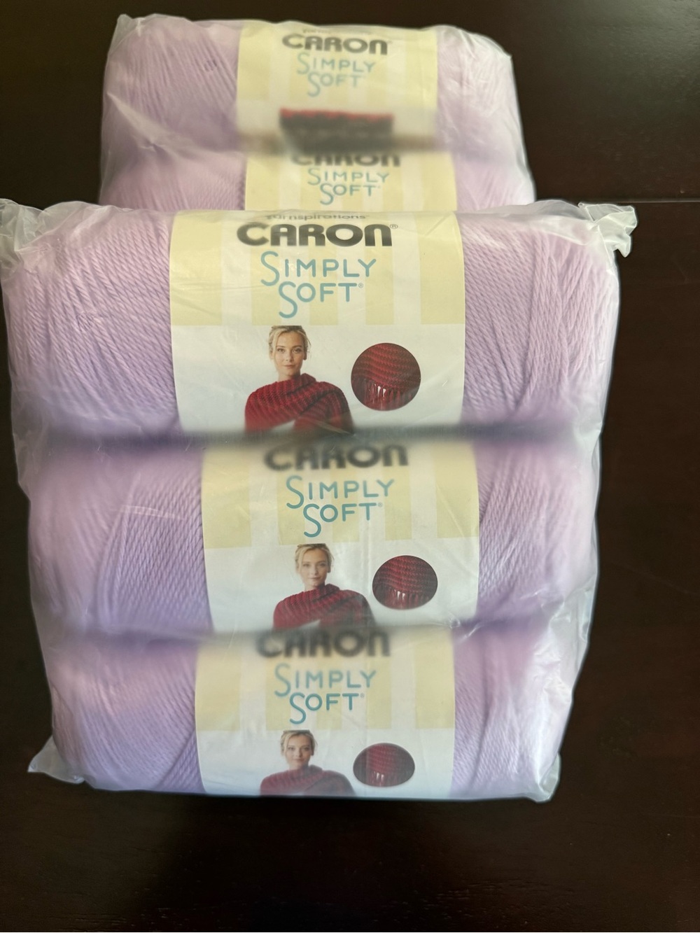 Caron Simply Soft Yarn - Light Lavender